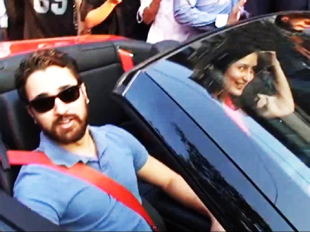 Pics Imran Khan takes Kareena Kapoor for a ride in his new Ferrari